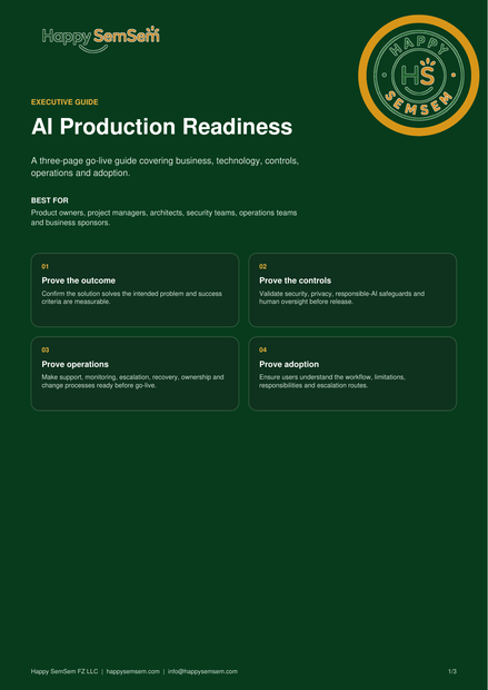 AI Production Readiness guide cover